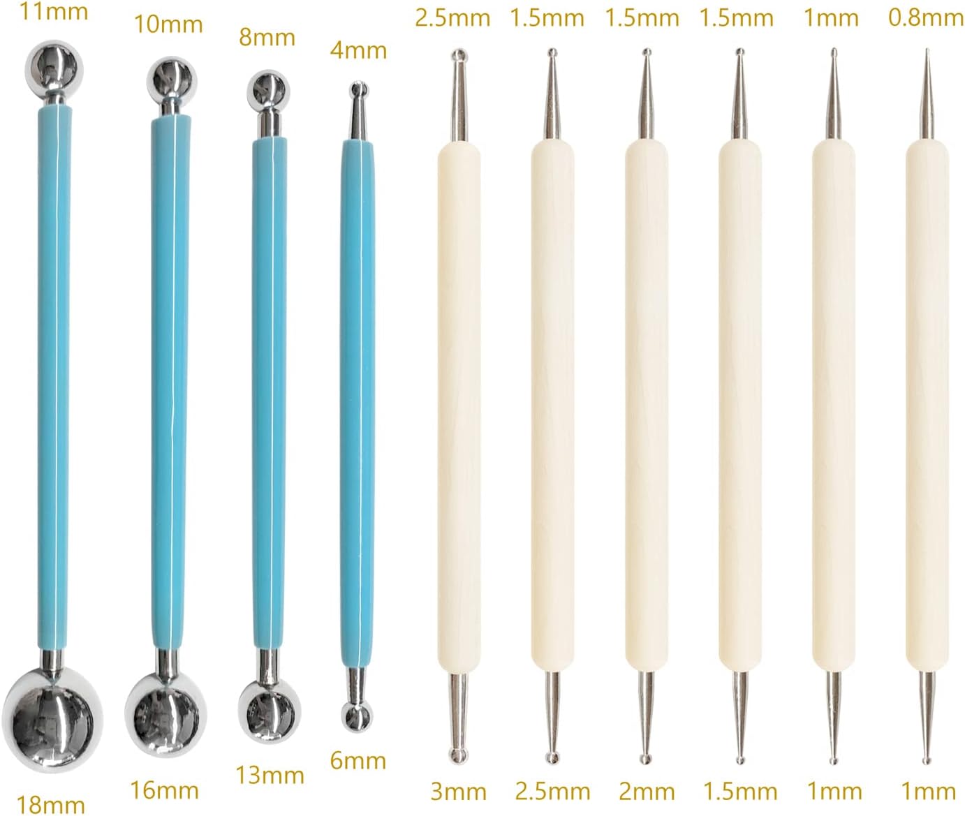 10-Piece Ball-End Dotting Tool Set