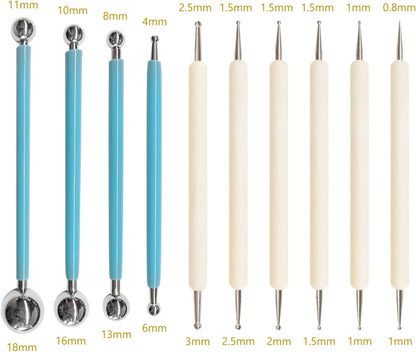 10-Piece Ball-End Dotting Tool Set